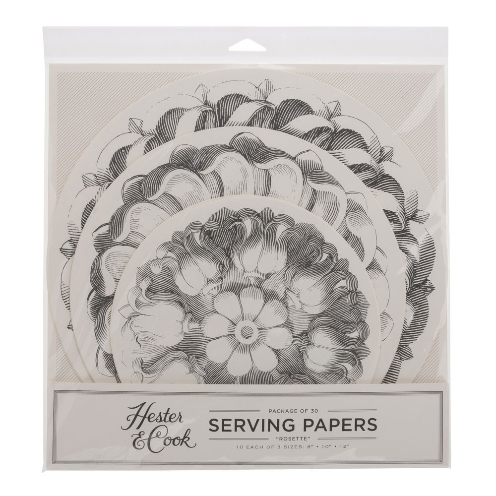 Hester and Cook Rosette Serving Papers! 6each 3 sizes 8”,10”,12”